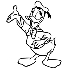 coloring pages of donald-duck